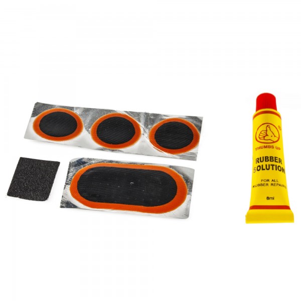 Parche reparador lona y caucho 6 piezas