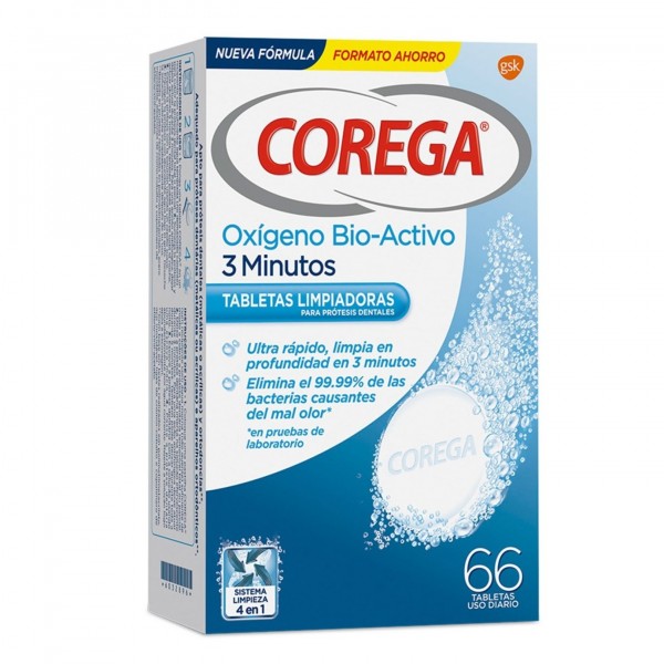 Corega Oxigeno Bioactivo 66 Tabletas
