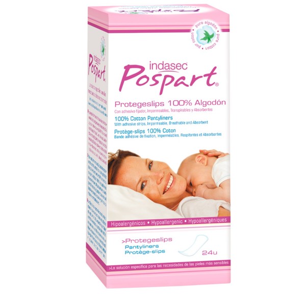 Indasec Pospart Algodon Protegeslips 24 Uds