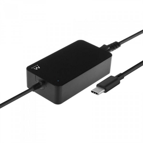 Ewent cargador slim de portátil usb-c de 45w