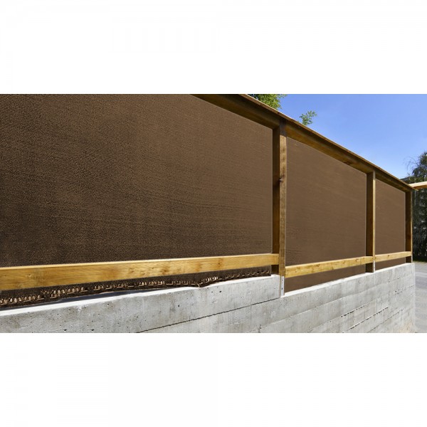 Malla de ocultación premium marrón 230 g/m² 2 x 5 m