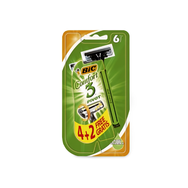 Bic maquinilla Confort 3 Pivot 4+2 gratis