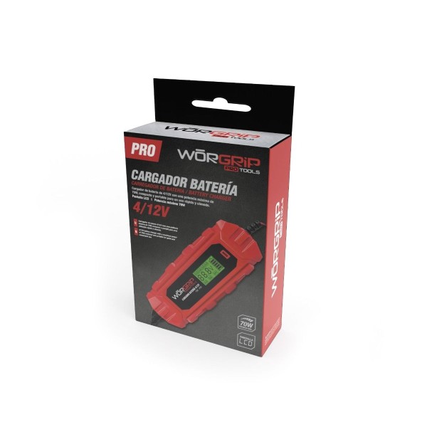 Cargador bateria worgrip 4/12v.