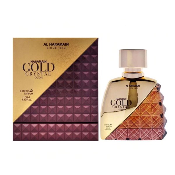 Al haramain gold crystal oudh extracto de perfume 100ml