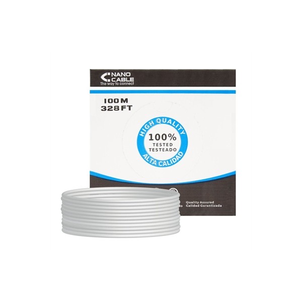Nanocable bobina cable rj45 cat5 ftp rigido 100m