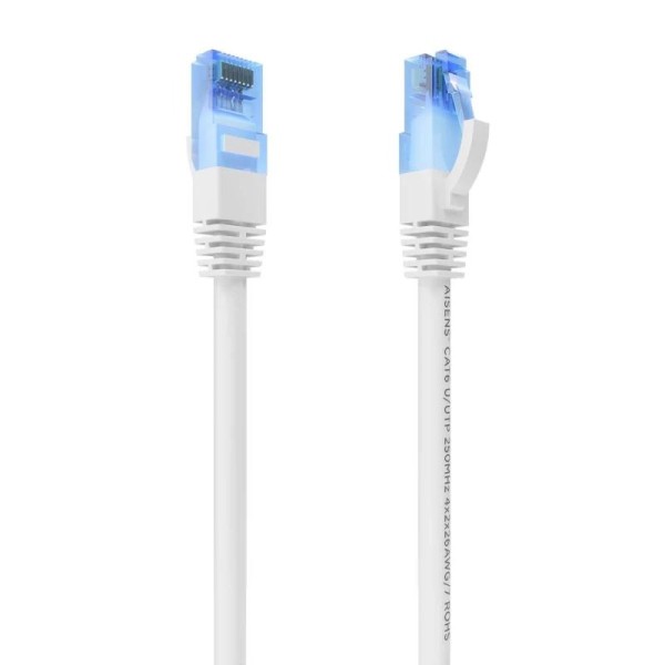Aisens cable rj45 cat.6 utp awg26 cca blanco 1.0