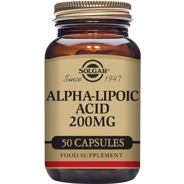 Solgar Ácido Alfa Lipoico 200 Mg 50 Caps