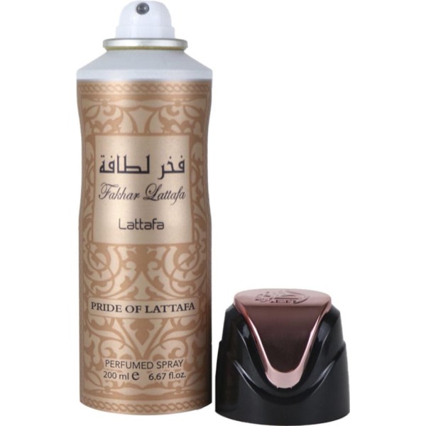 Lattafa pride of lattafa fahkar spray perfumado 200ml vaporizador