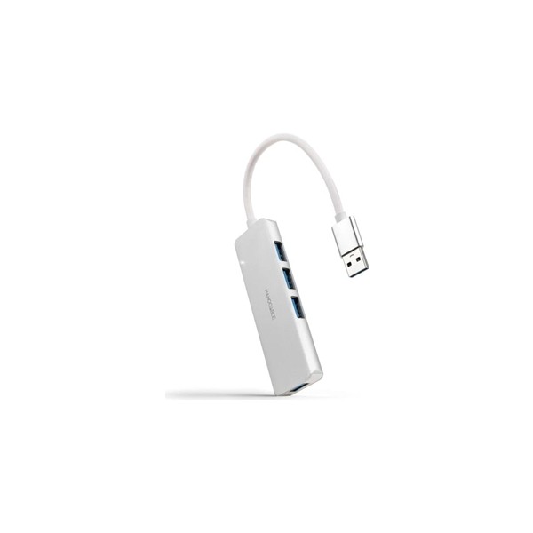 Nanocable hub usb 3.0 4 x usb 3.0 10cm. gris