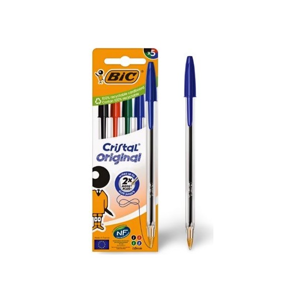 Bic boli cristal original 5ud.