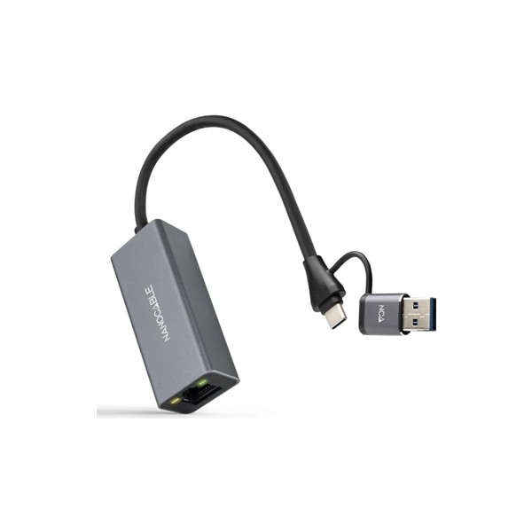 Nanocable conversor usb-c+usb-a/m 3.0 rj45 15cm