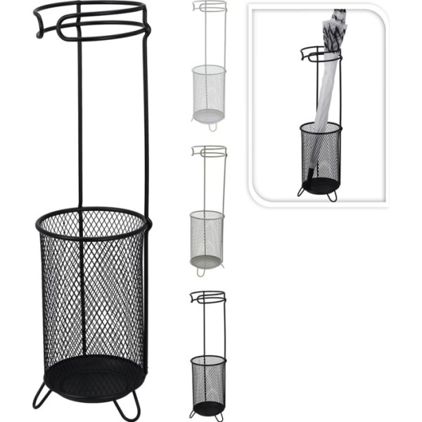 Paragüero de metal, colores surtidos, 18 x 50 cm